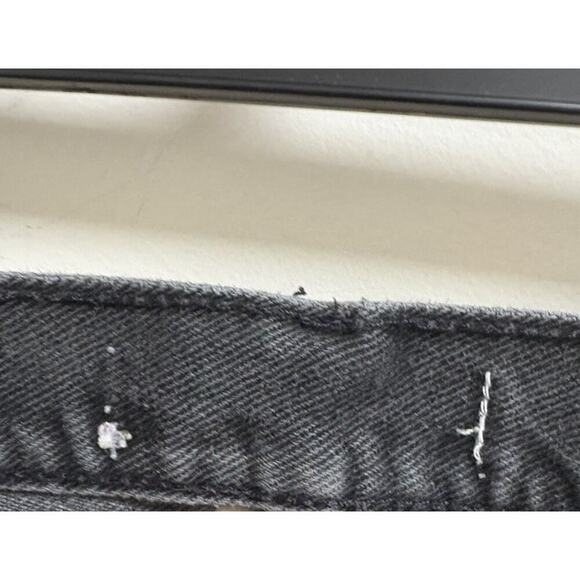 Tommy Hilfiger Women's Jeans Black Size 30x27 High Rise Raw Hem Grunge Y2K - Picture 11 of 12